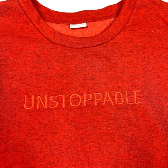 Jacqueline de Yong Sweatshirt Unstoppable Red Long Sleeve Crewneck Women's Small - Picture 4 of 12